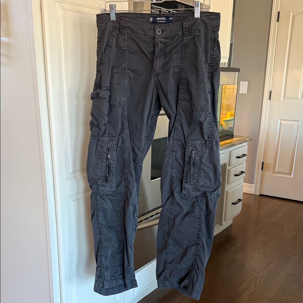 Hollister Dark Gray Cargo Pants